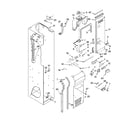 KitchenAid KSSS42FMX01 freezer liner and air flow parts diagram