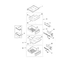 KitchenAid KSSS48FMX01 refrigerator shelf parts diagram