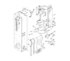 KitchenAid KSSS48FMB01 freezer liner and air flow parts diagram