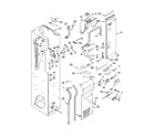 KitchenAid KSSS48QMB01 freezer liner and air flow parts diagram