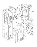 Freezer liner and air flow parts