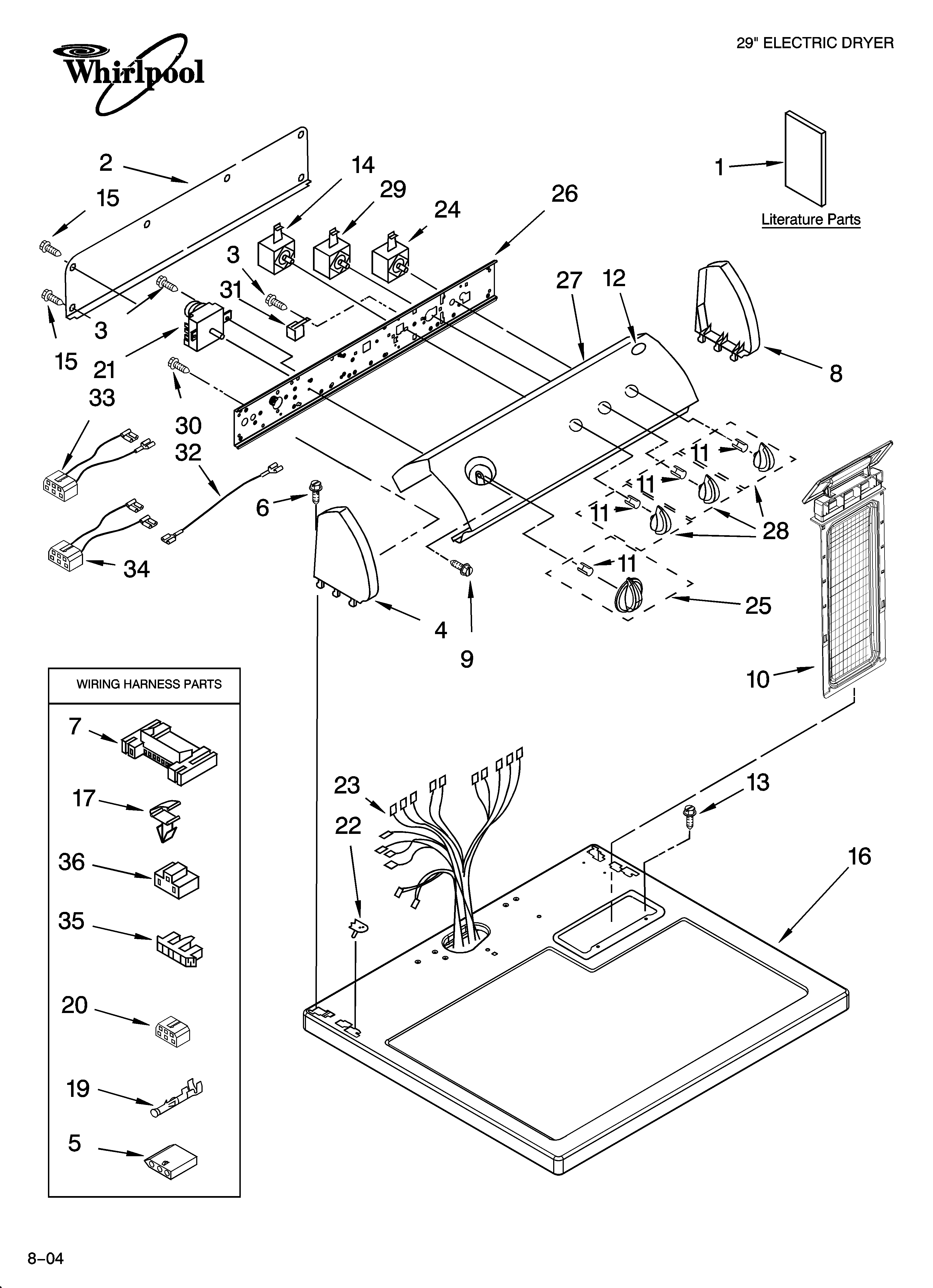 Top and console parts