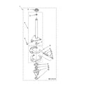 Whirlpool LSB6300PW1 brake and drive tube parts diagram