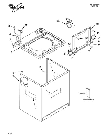 Top and cabinet parts