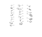 Whirlpool LSQ9549PG1 wiring harness parts diagram