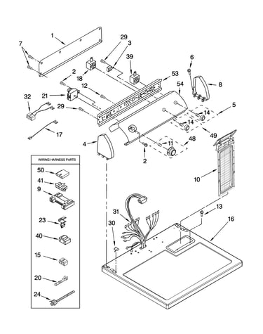 Top and console parts
