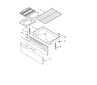 Whirlpool RF368LXPT0 drawer & broiler parts diagram