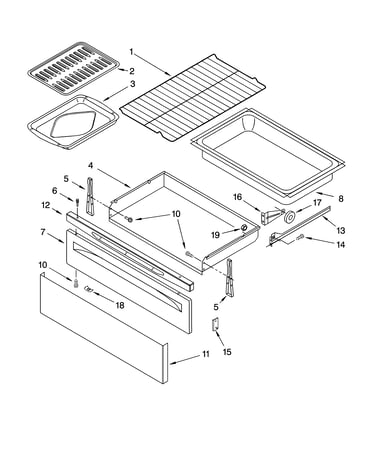 Drawer & broiler parts