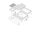 Whirlpool RF378LXPB0 drawer & broiler parts, optional parts diagram