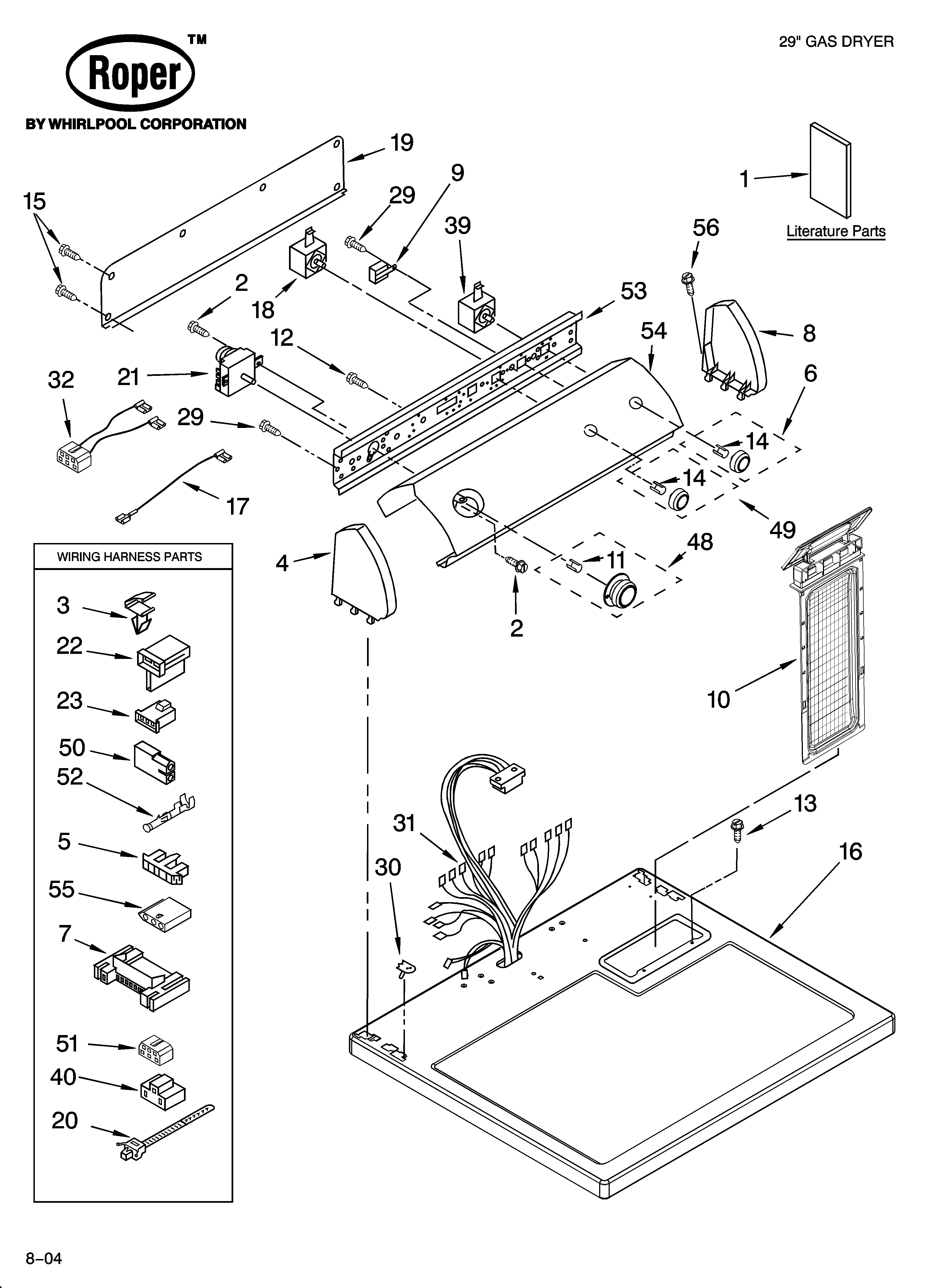 Top and console parts