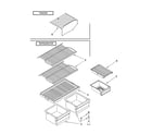 Roper RT14BKXKQ05 shelf parts, optional parts diagram