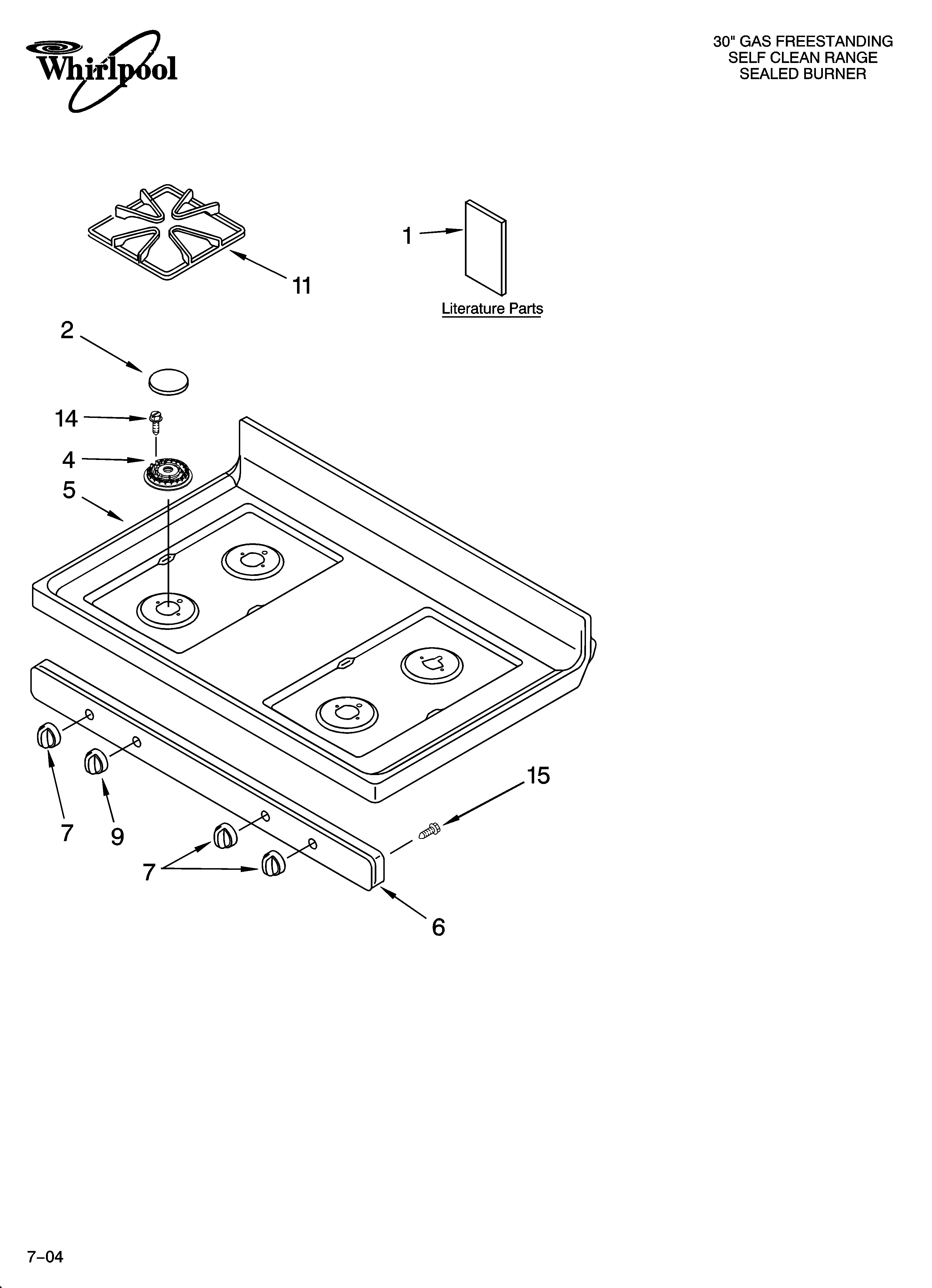 Cooktop parts