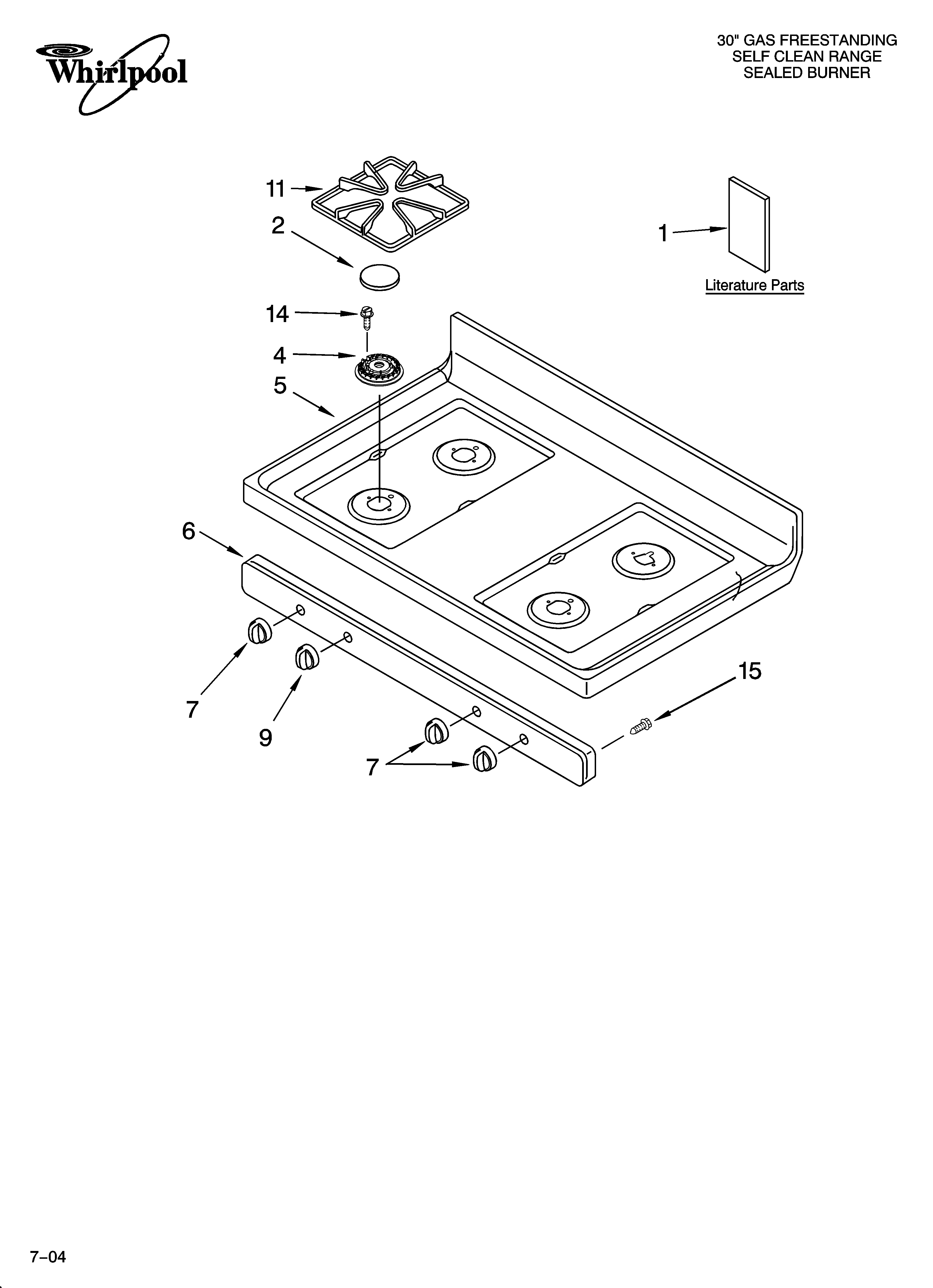 Cooktop parts