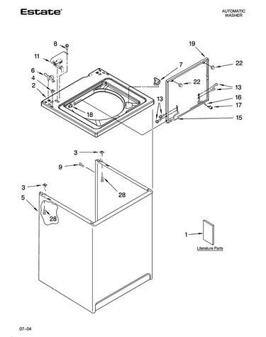 Top and cabinet parts