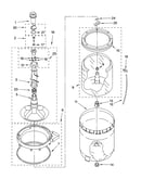 Agitator, basket and tub parts