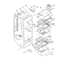 Whirlpool 3XES0GTKNL00 refrigerator liner parts diagram