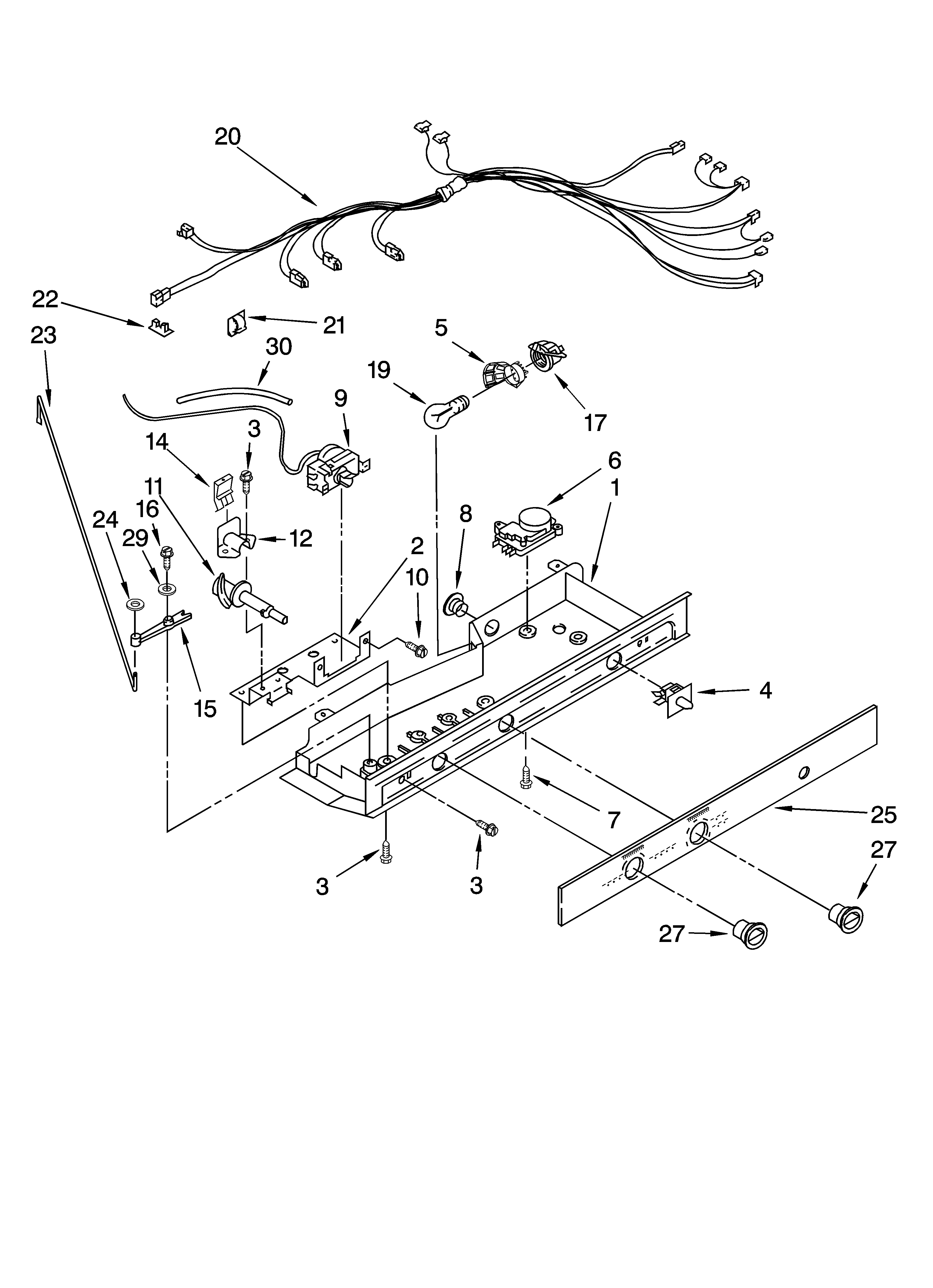 Control parts, optional parts (not included)