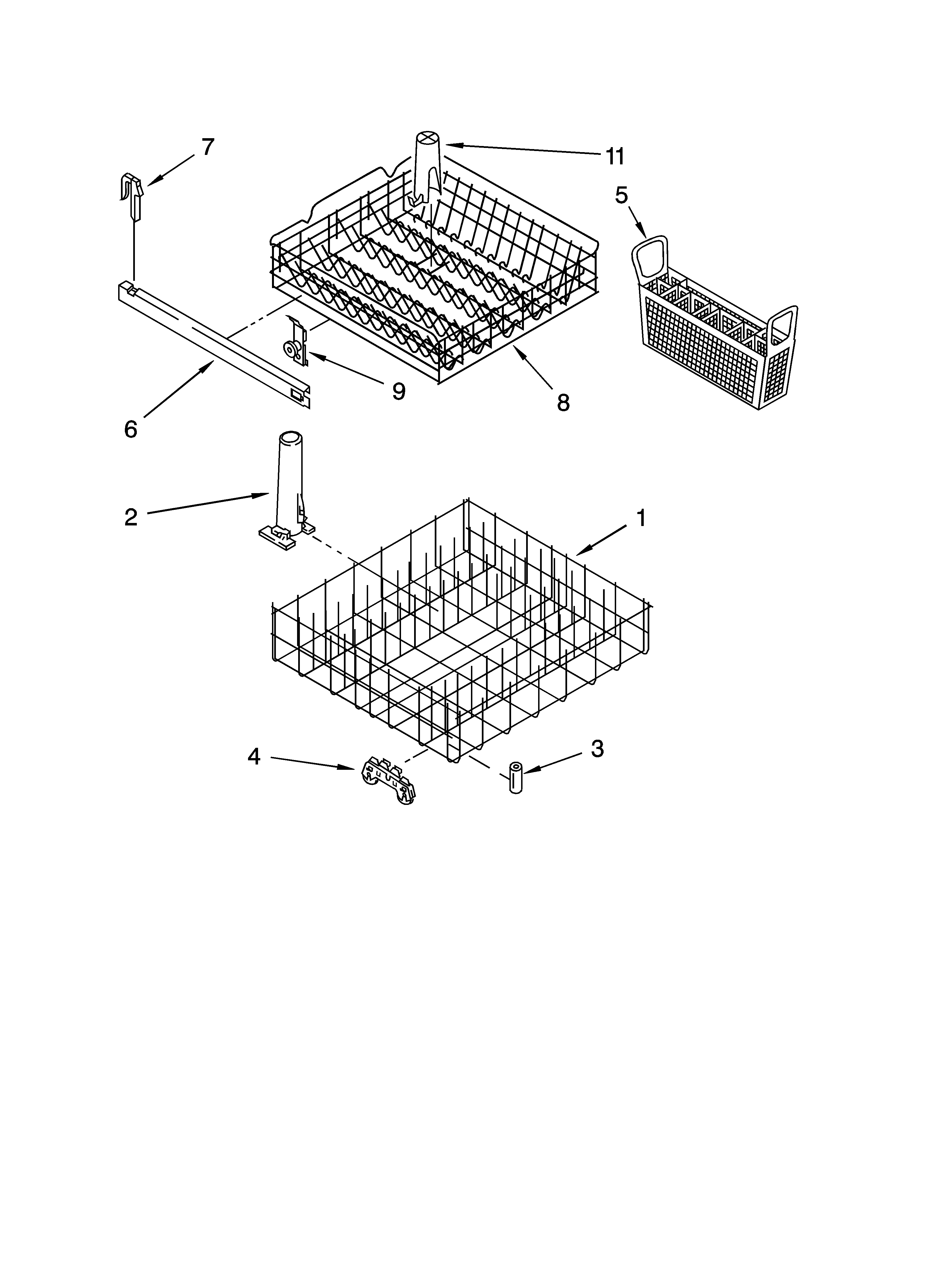 Dishrack parts