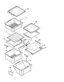 Refrigerator shelf parts