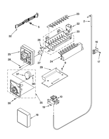 Icemaker parts, optional parts