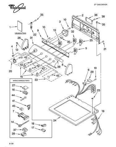 Top and console parts