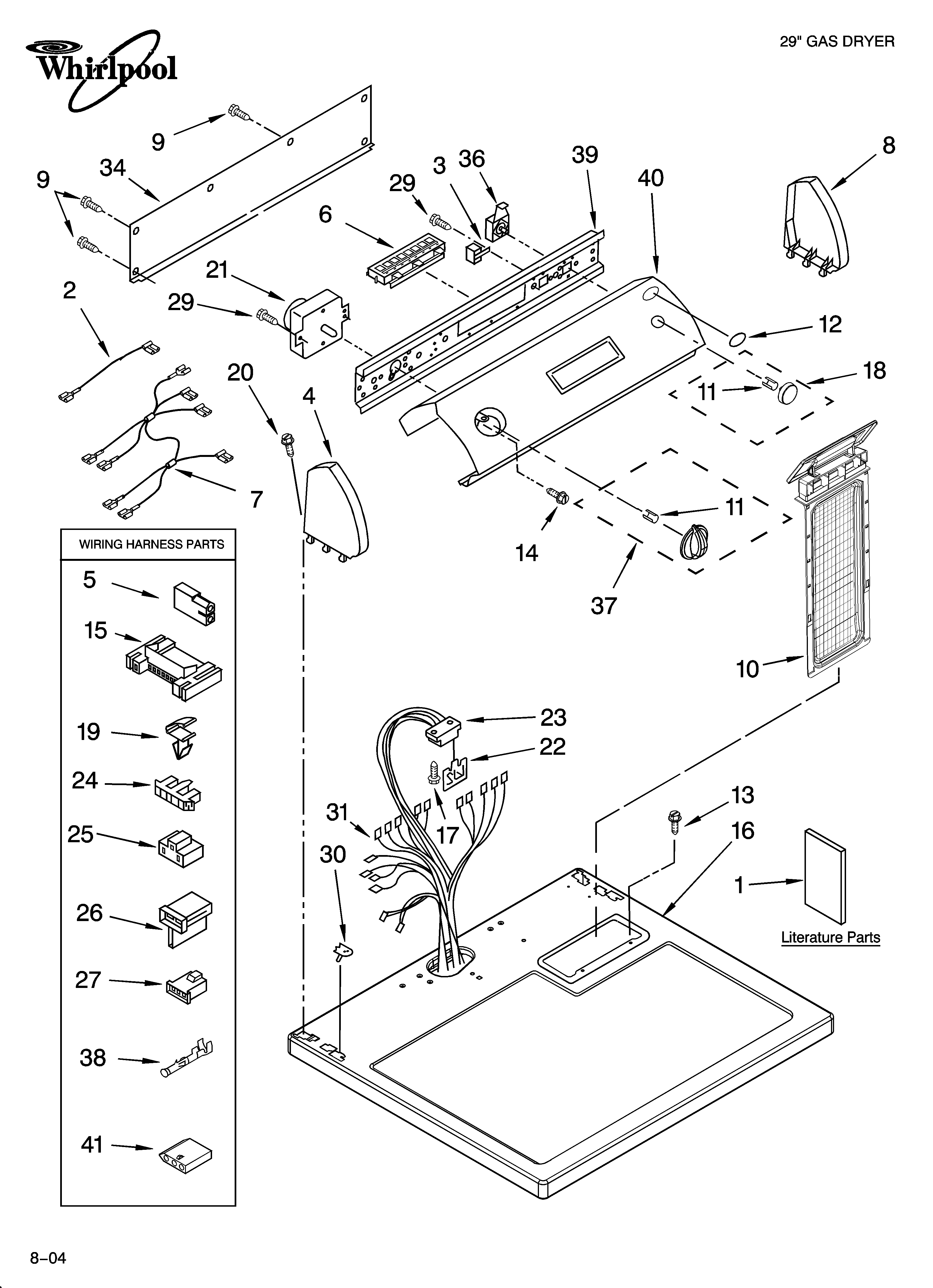 Top and console parts