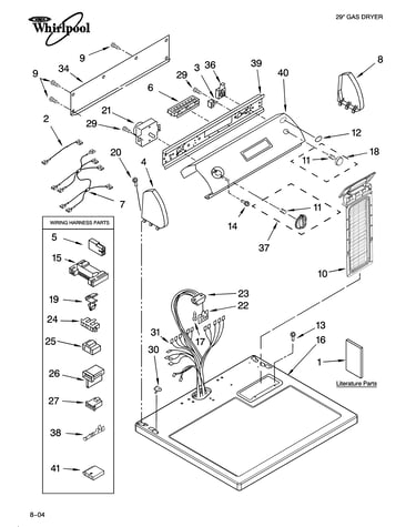 Top and console parts