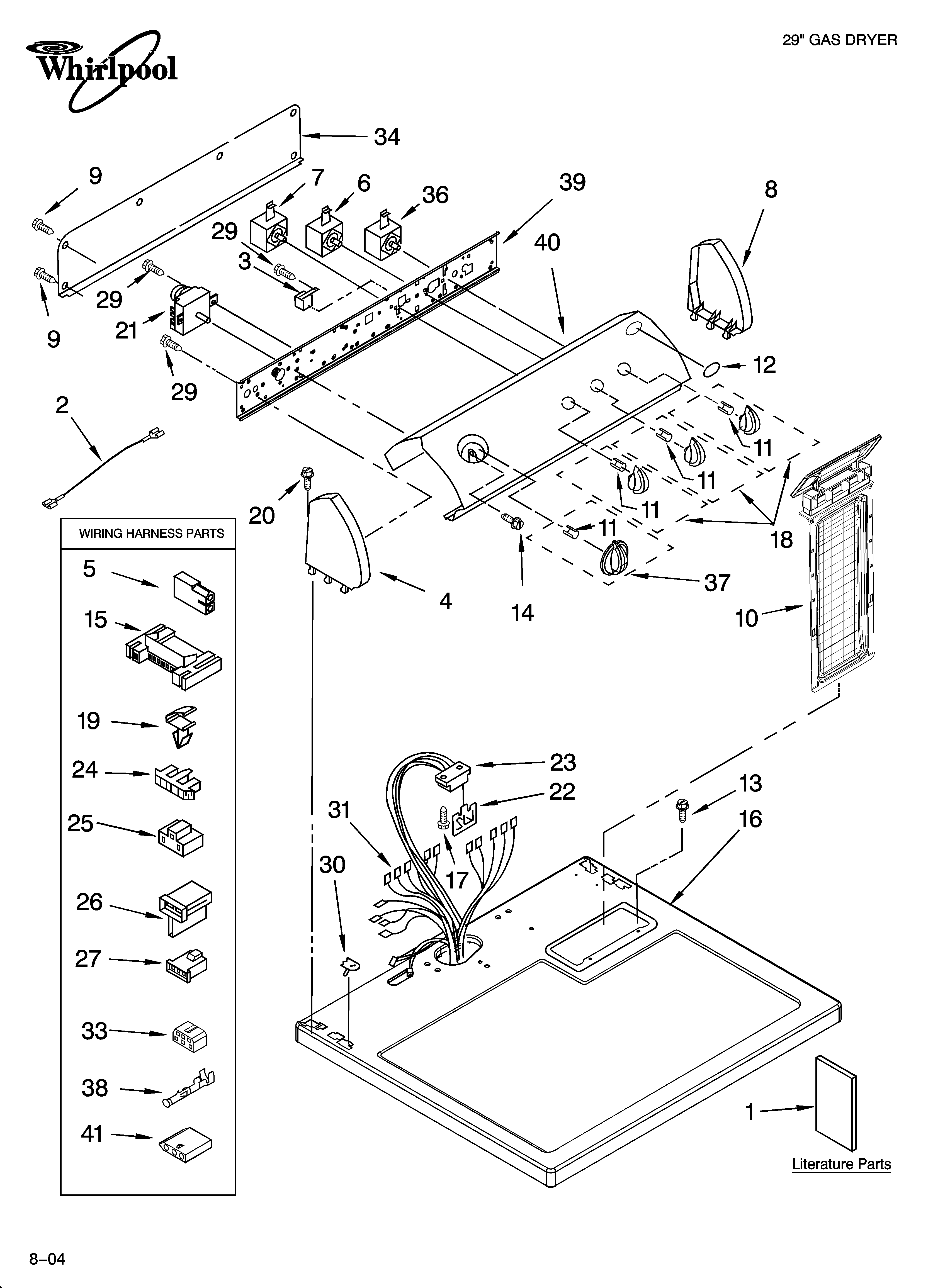 Top and console parts
