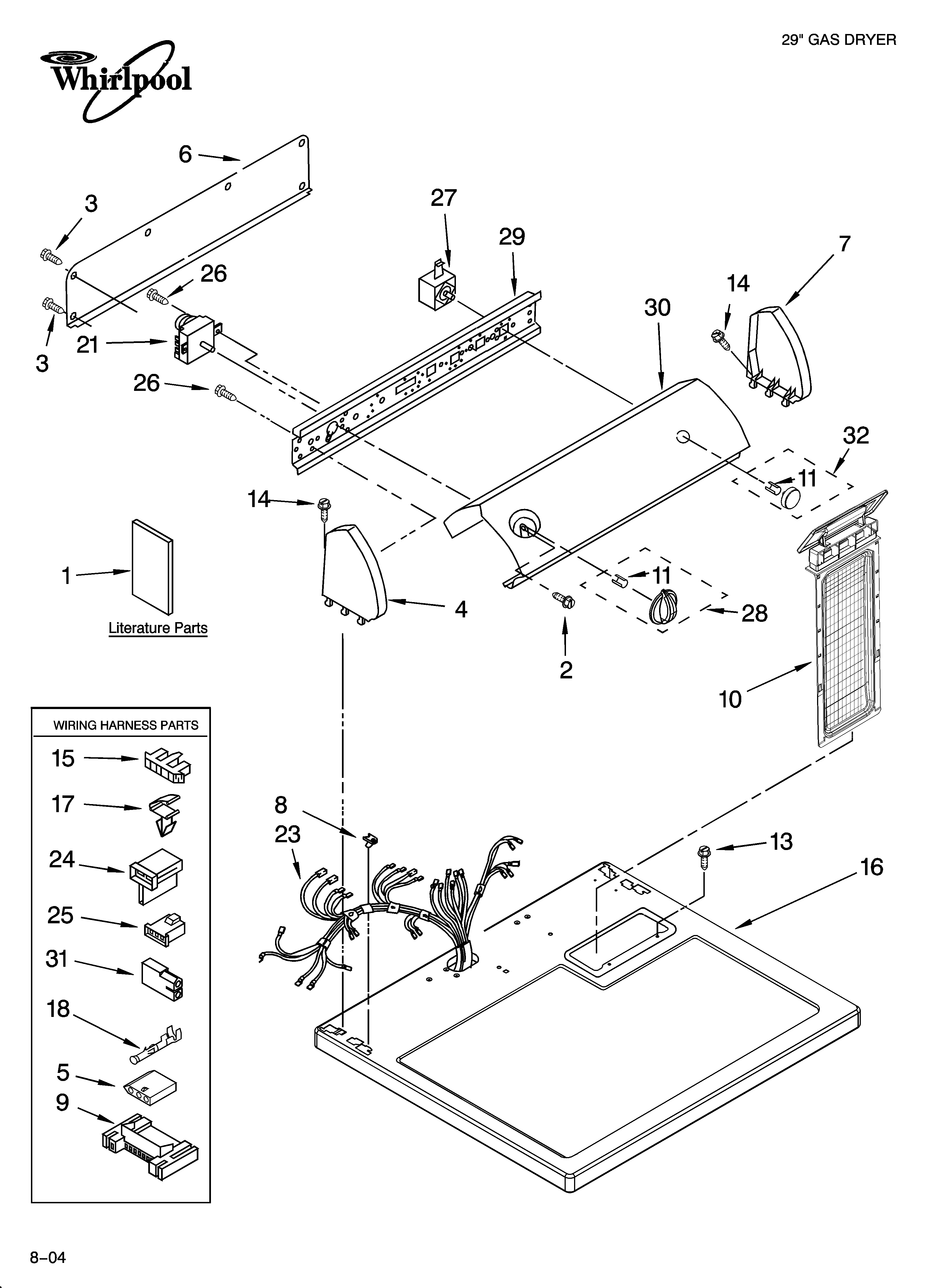 TOP AND CONSOLE PARTS