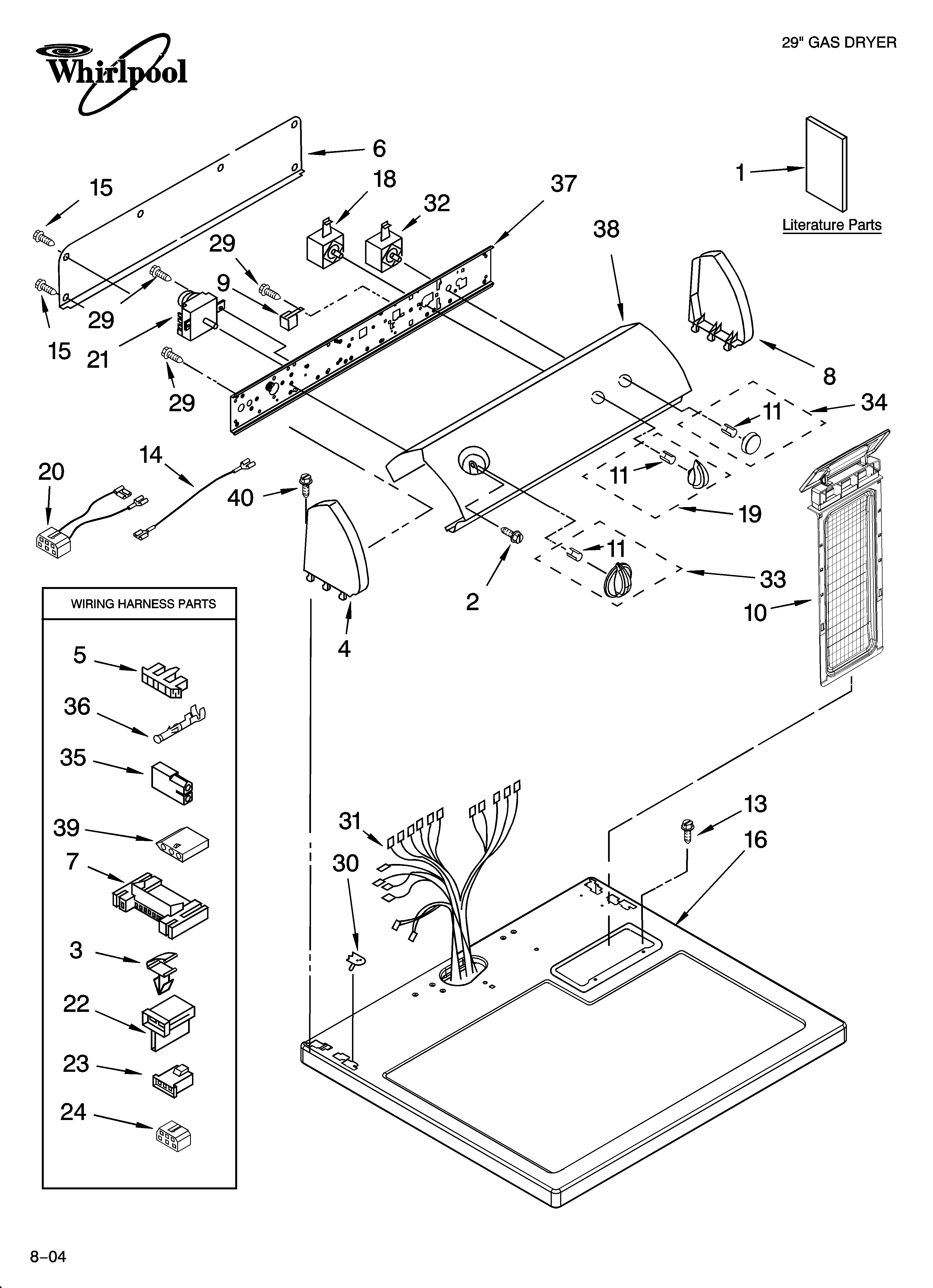 Top and console parts