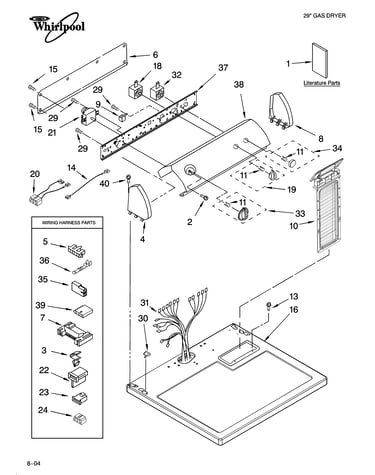 Top and console parts