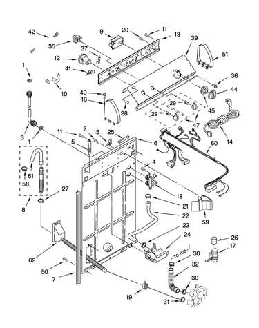 Controls and rear panel parts