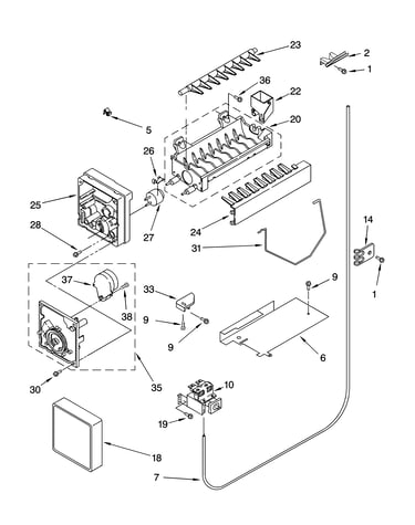 Icemaker parts, optional parts