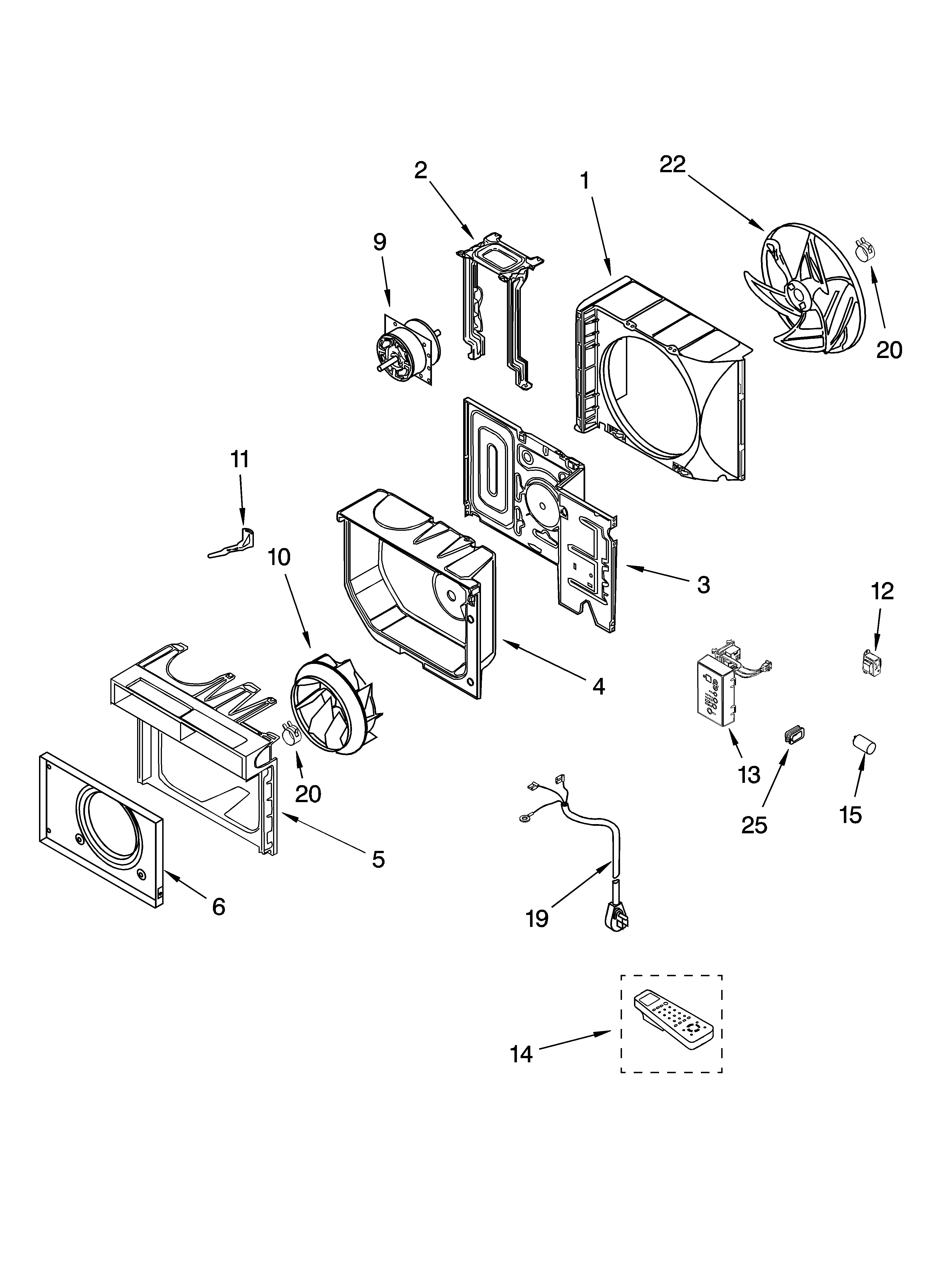 Airflow and control parts