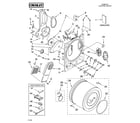 Crosley CEDC392PQ0 bulkhead parts diagram
