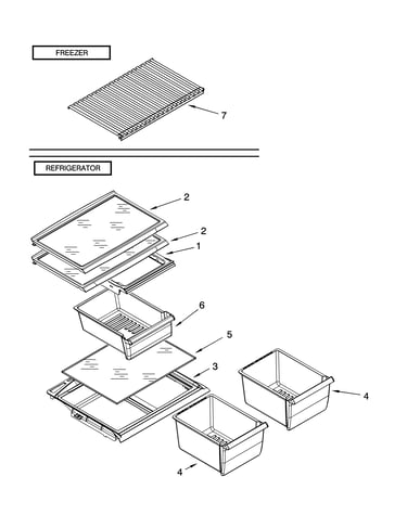 Shelf parts, optional parts