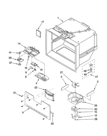 Freezer liner parts