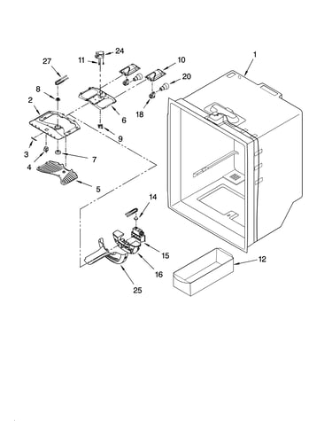 Refrigerator liner parts