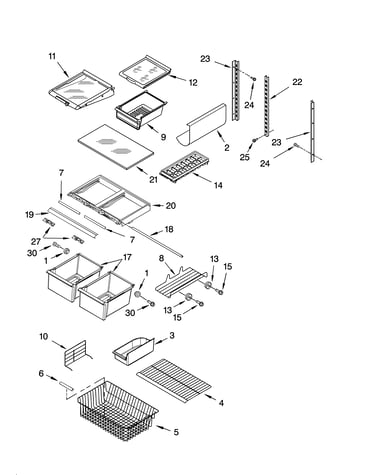 Shelf parts, optional parts