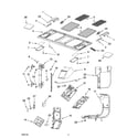 Whirlpool GH5184XPS0 interior and ventilation parts diagram