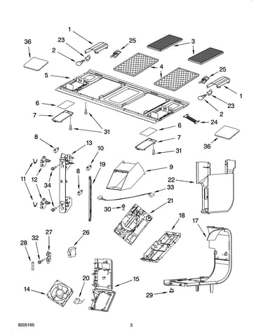 Interior and ventilation parts
