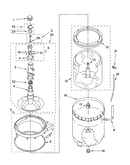 Agitator, basket and tub parts