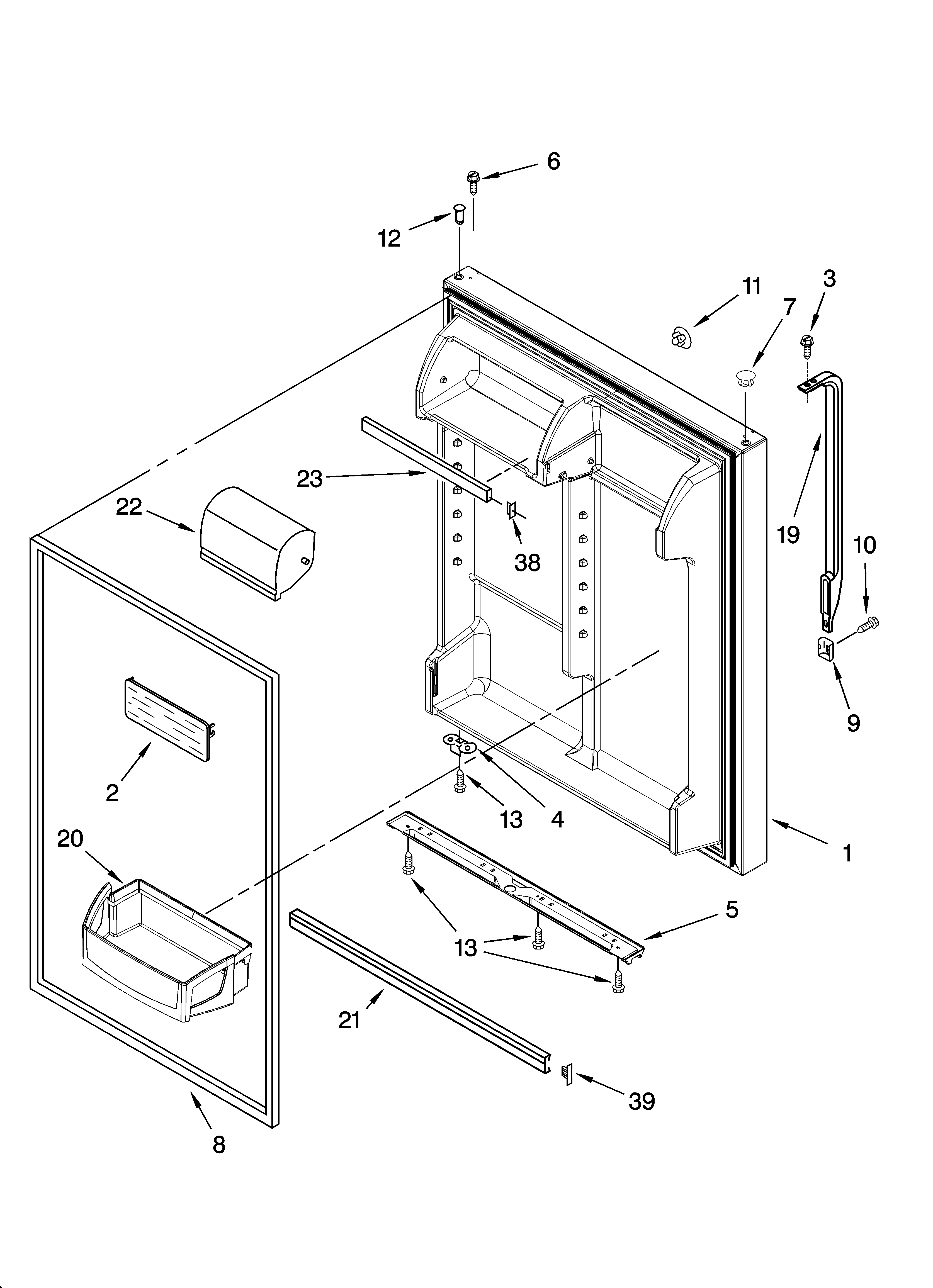 REFRIGERATOR DOOR PARTS