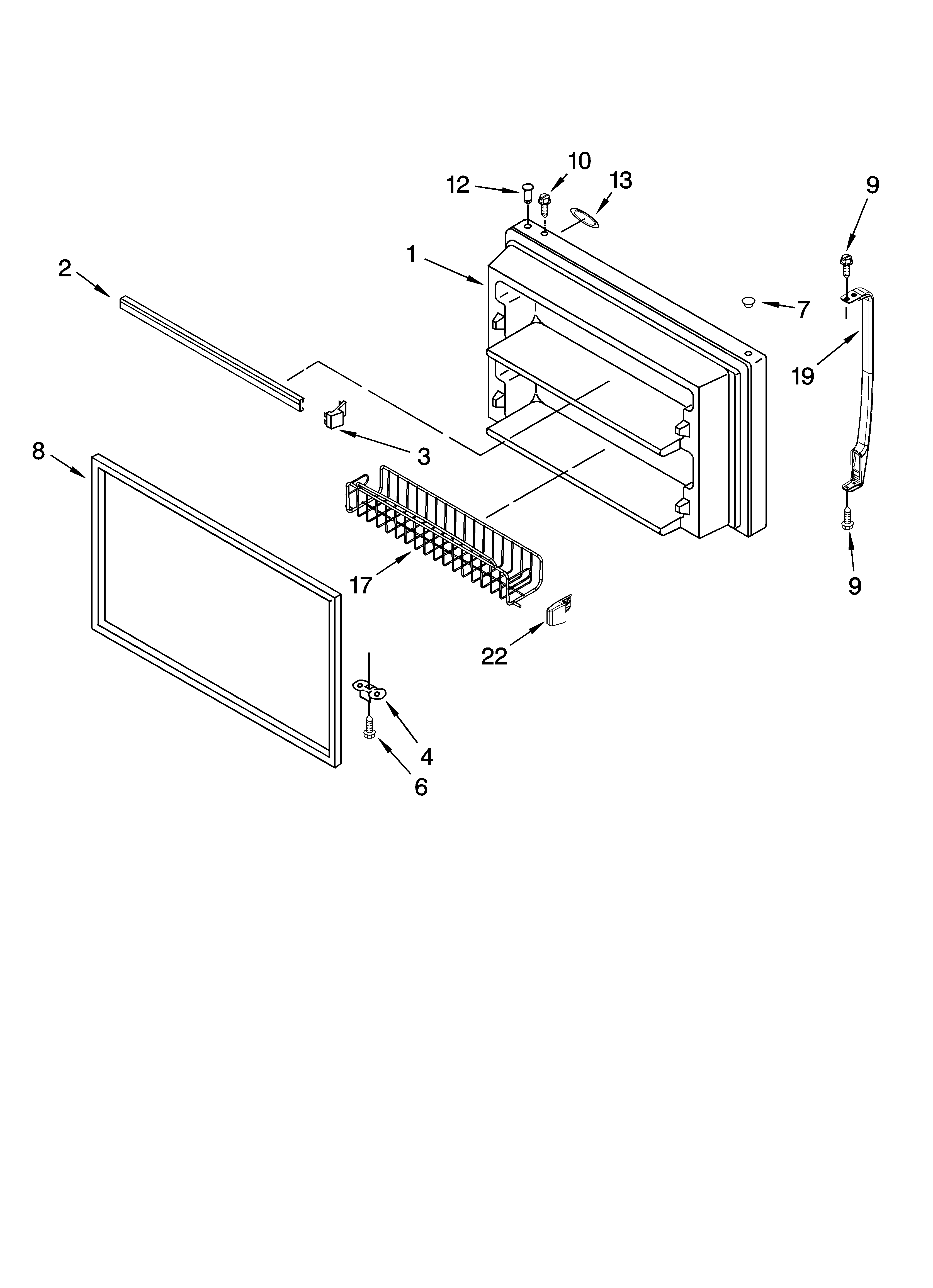 FREEZER DOOR PARTS