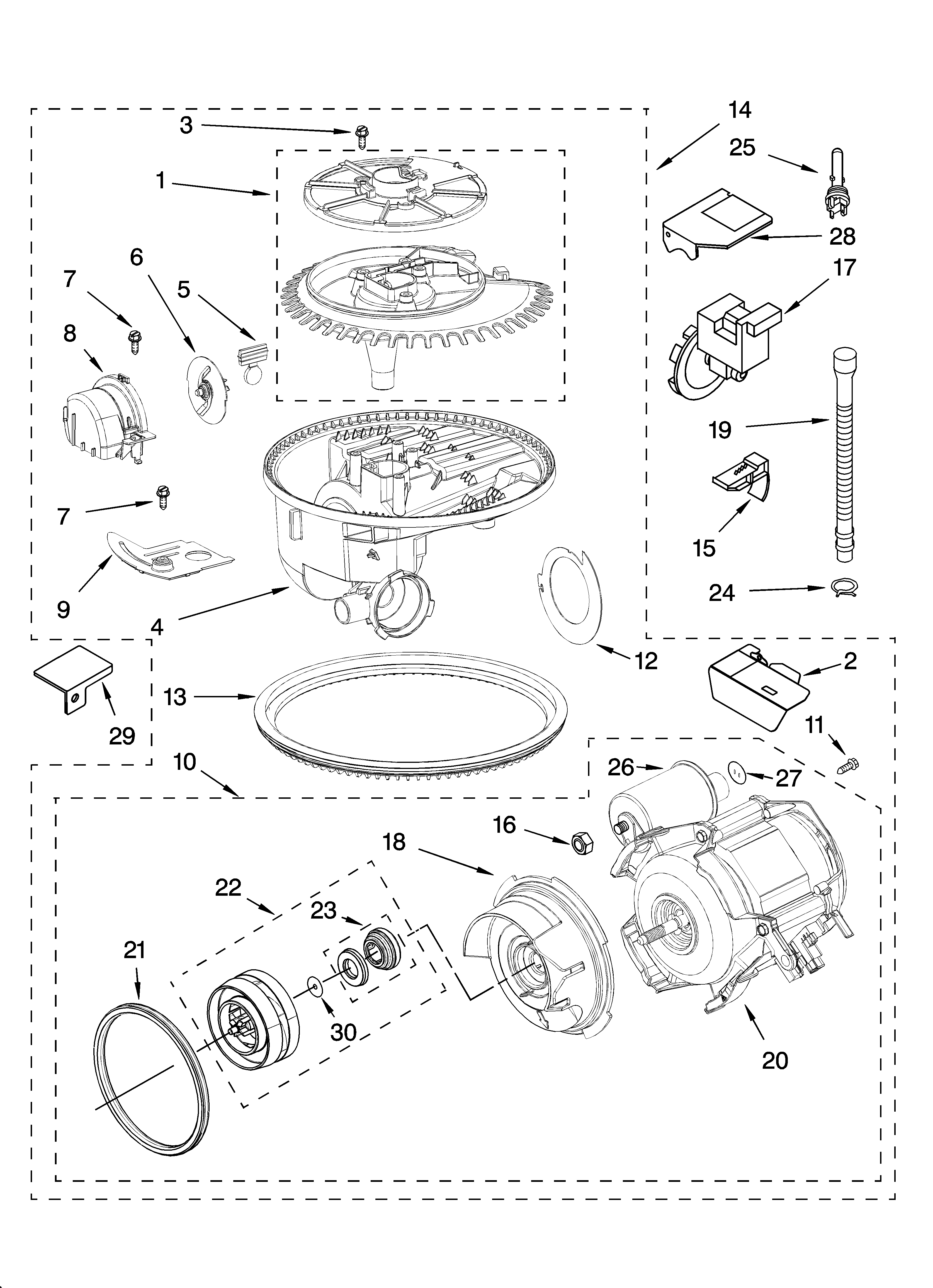 Pump and motor parts