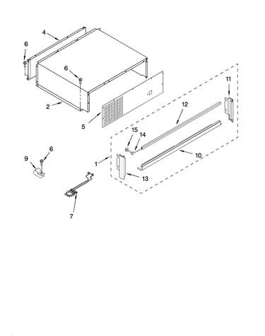 Top grille and unit cover parts