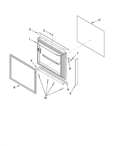 Freezer door parts, optional parts
