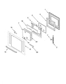 Oven door parts