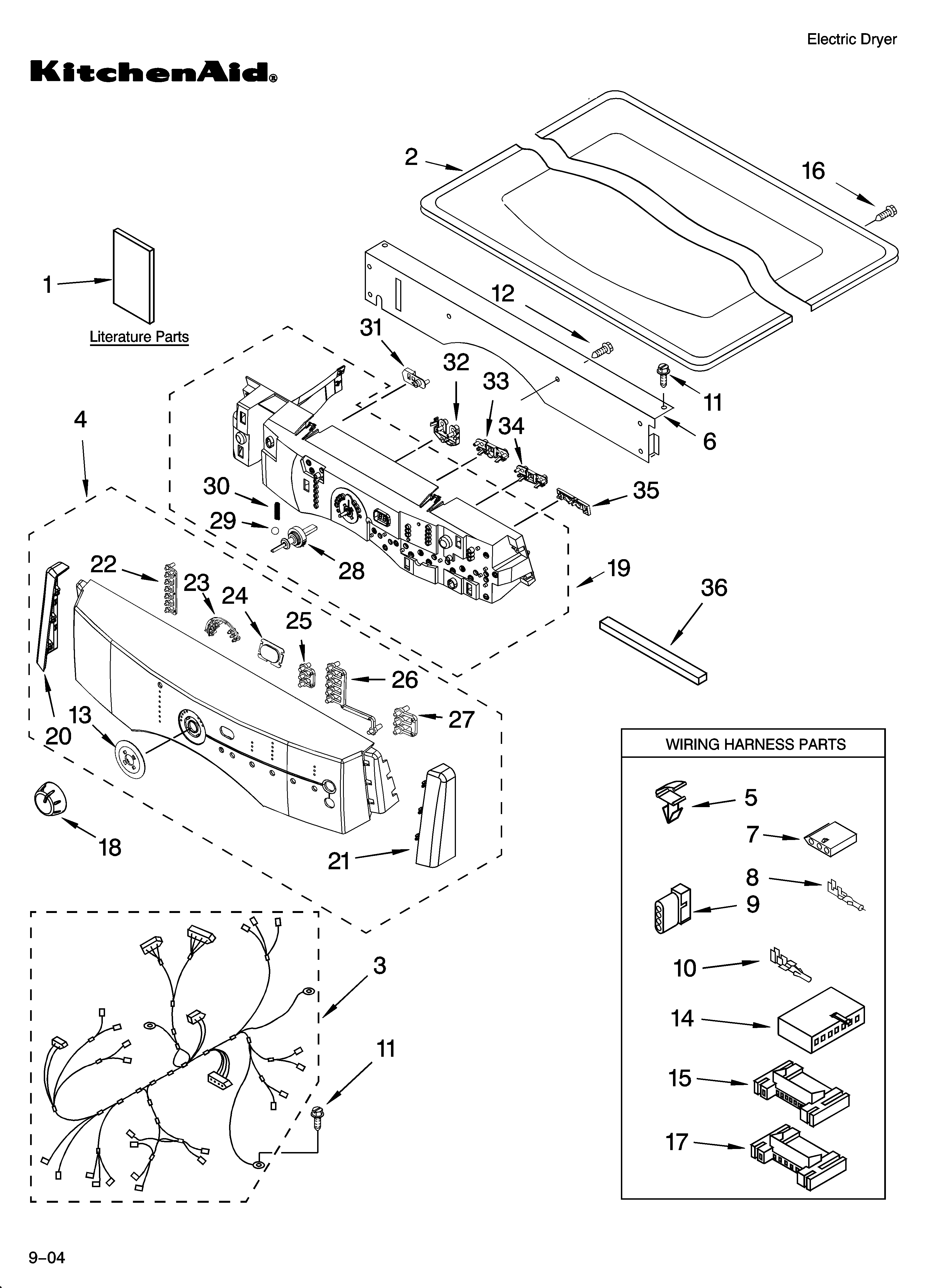 Top and console parts