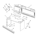 Cabinet and installation parts